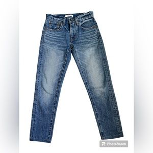 Moussy Women’s Straight Leg Acid Washed Mid Rise Cropped Jeans - Size 23